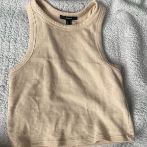 Forever 21 beige crop top